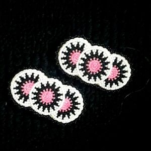 Native American beaded hair barrettes